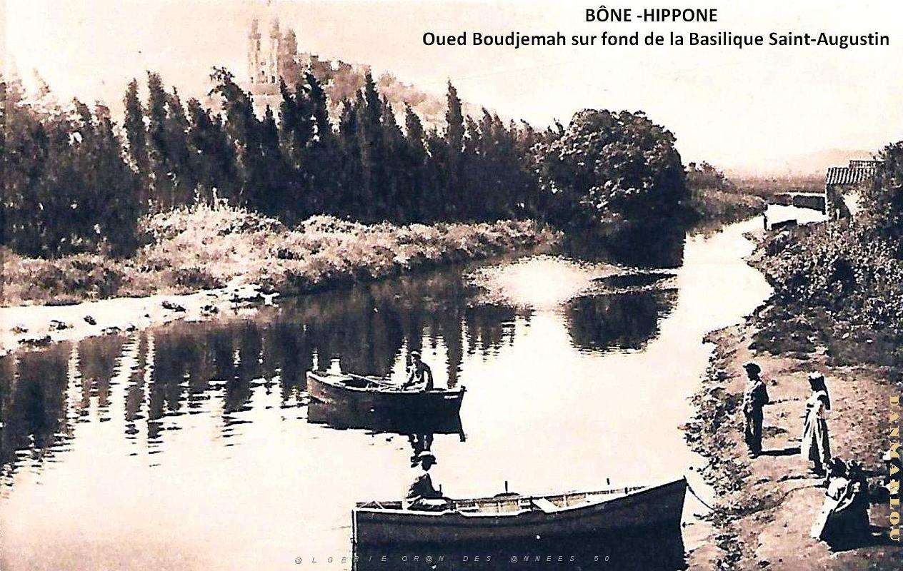 Bone-Hippone - Oued Boudjemah sur fond de la Basilique Saint-Augustin.jpg